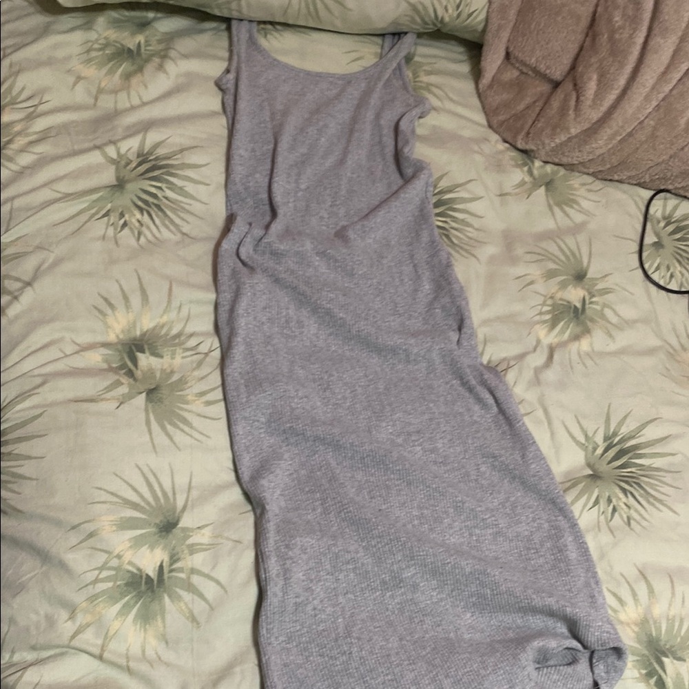 Chic Gray Sleeveless Dress